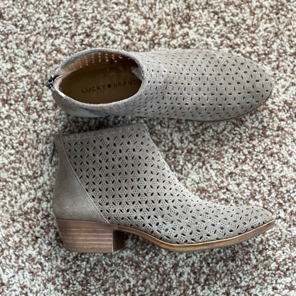 Lucky Brand Suede Booties